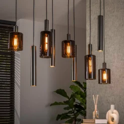 Hanglamp met cilindervormige glazen - Santa Sepiora