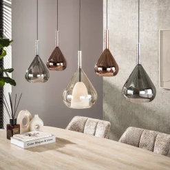 Hanglamp met druppelvormige glazen - Santa Wings