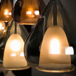 Hanglamp met druppelvormige glazen - Santa Wings