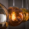 Hanglamp met 4 glazen bollen - Santa Stellar