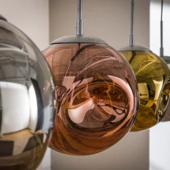 Hanglamp met 4 glazen bollen - Santa Stellar