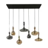 Hanglamp met glazen karaffen - Santa Karaf