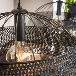 Hanglamp met metalen kappen - Giani Armor