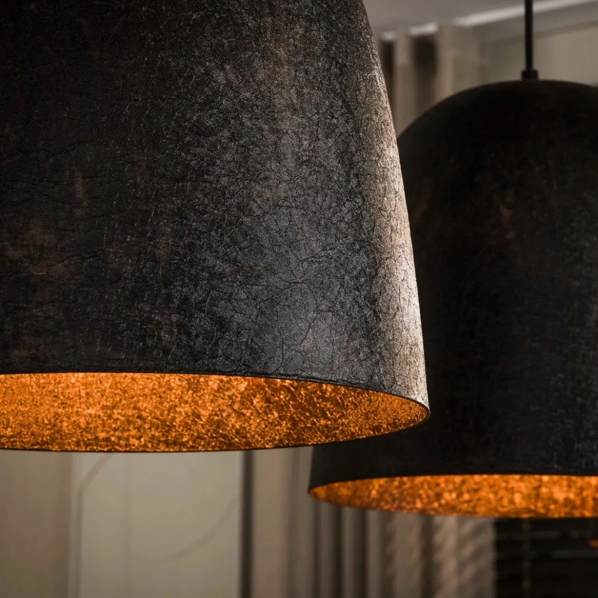 Hanglamp met metalen kappen - Santa Nova