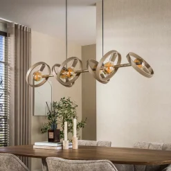 Hanglamp met metalen ringen - Santa Hover