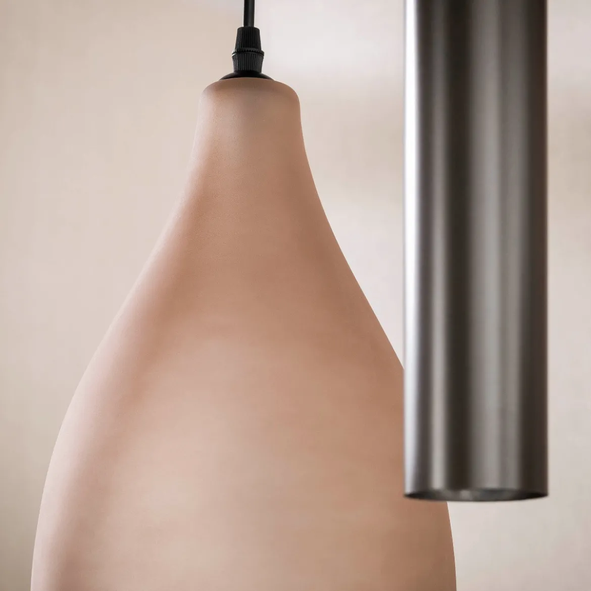 Hanglamp met organische glazen kappen - Santa Cocoon