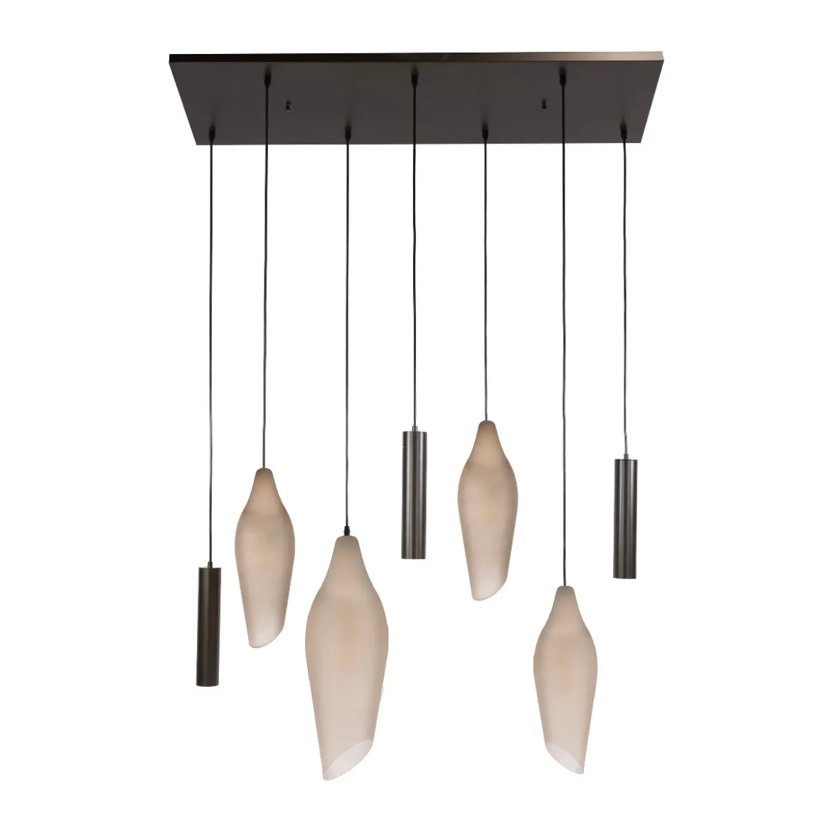 Hanglamp met organische glazen kappen - Santa Cocoon