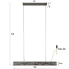 Hanglamp rond metaalgaas zwart - Santa Tube Mesh