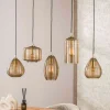 Hanglamp smoked bruin glas - Santa Stripe