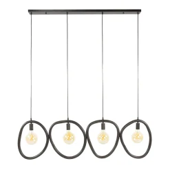 Hanglamp zwart - Santa Pebble