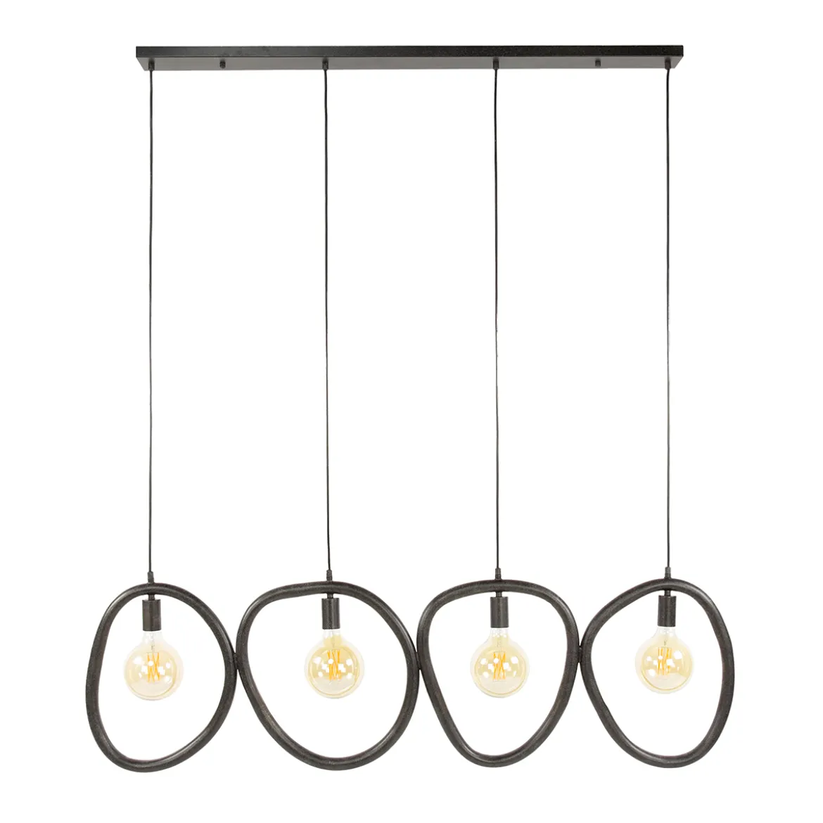 Hanglamp zwart - Santa Pebble