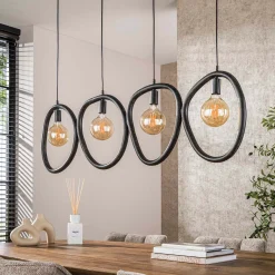 Hanglamp zwart - Santa Pebble