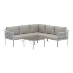 Hoekbank loungeset beige - Lavis Kos