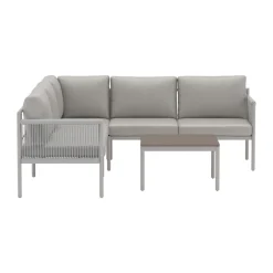 Hoekbank loungeset beige - Lavis Kos