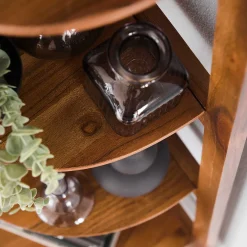 Hoek plankenkast massief acacia hout - Giani Angle