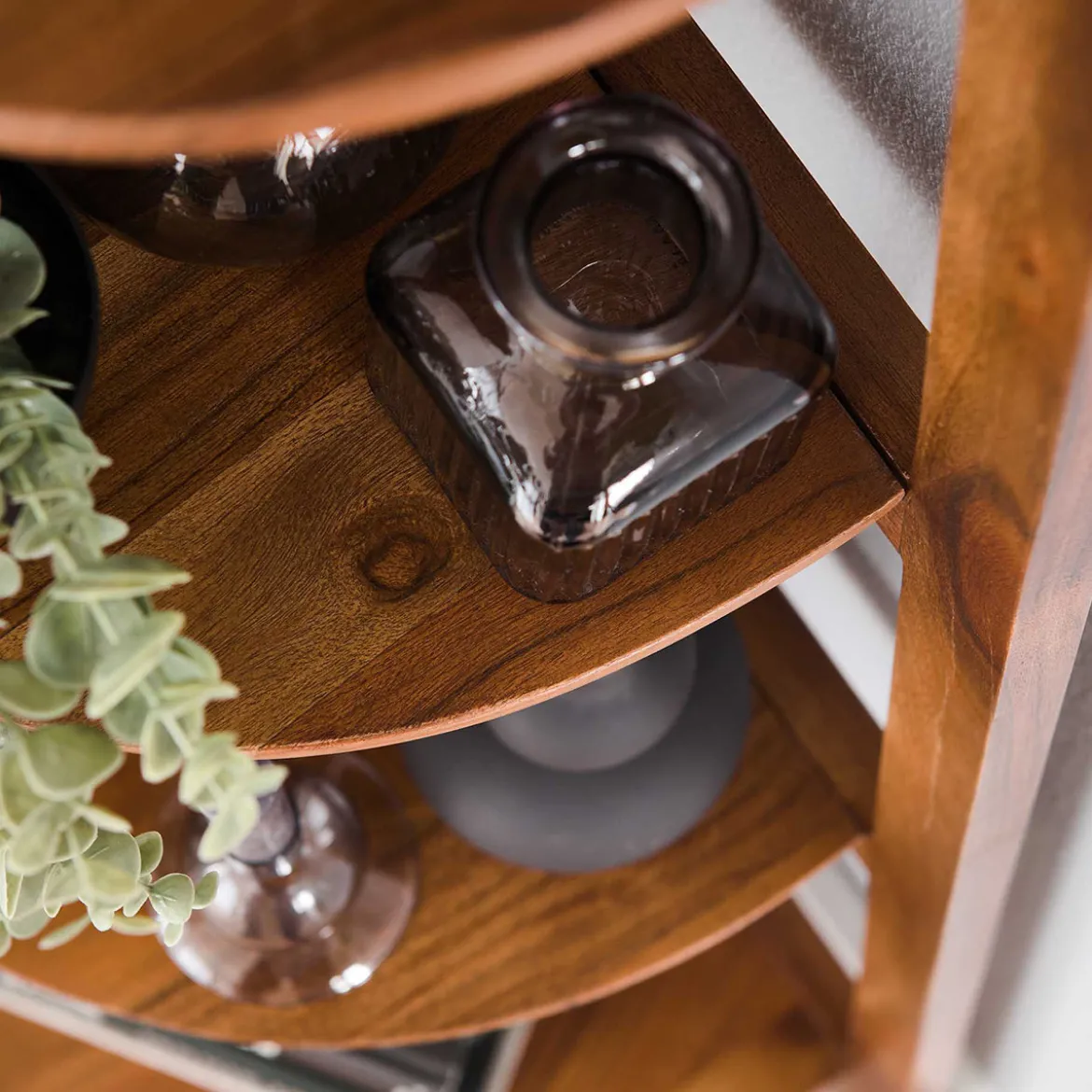 Hoek plankenkast massief acacia hout - Giani Angle