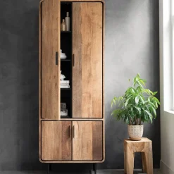 Hoge kast teak hout - DTP Home Evo