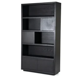 Hoge kast zwart eiken 120 cm - Eleonora Helsinki