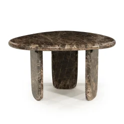 Hoge salontafel bruin marmer - Eleonora Devin