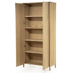 Hoge wandkast eikenhout - Eleonora Jake