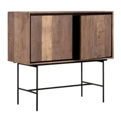 Hoog dressoir teakhout 100 cm - DTP Home Metropole