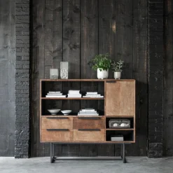 Hoog dressoir teak hout - DTP Home Odeon