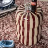 Hoogglans bijzettafel beige rood - By-Boo Candice