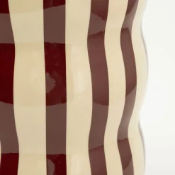 Hoogglans bijzettafel beige rood - By-Boo Candice