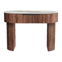 Hout bureau met marmer - Kare Design Ruben