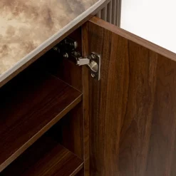 Hout dressoir met marmer - Kare Design Ruben