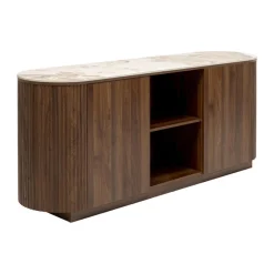 Hout dressoir met marmer - Kare Design Ruben