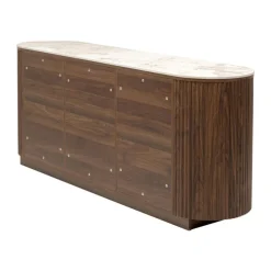 Hout dressoir met marmer - Kare Design Ruben