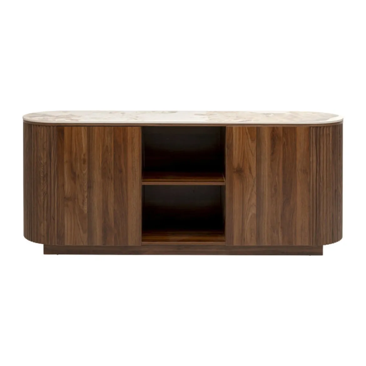 Hout dressoir met marmer - Kare Design Ruben