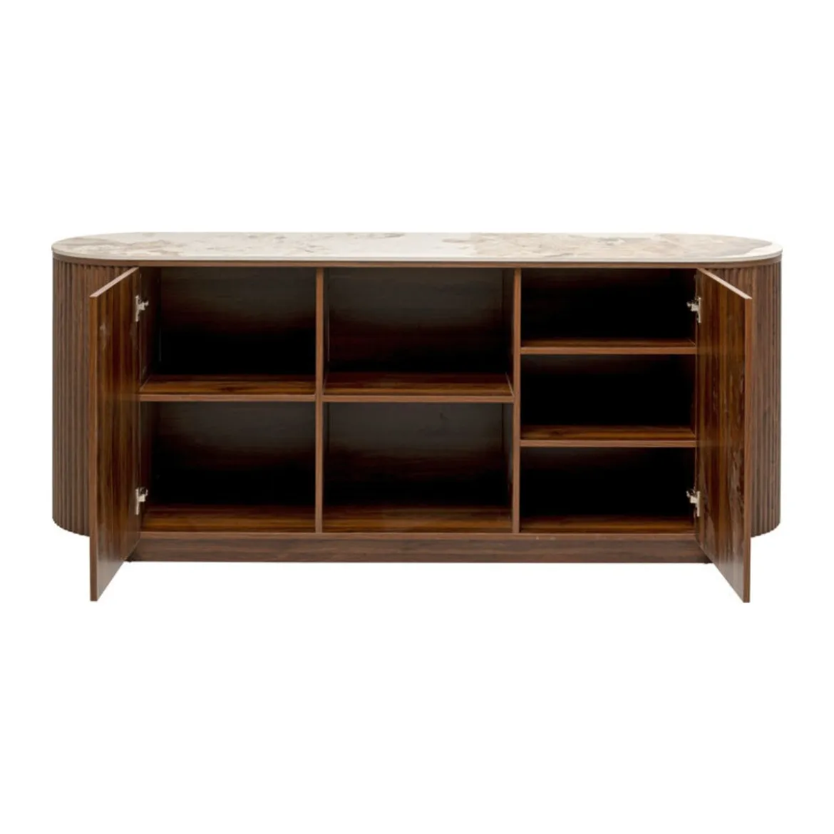 Hout dressoir met marmer - Kare Design Ruben