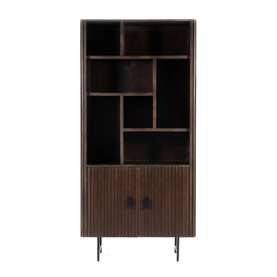 Houten boekenkast met latjes - Eleonora Remi