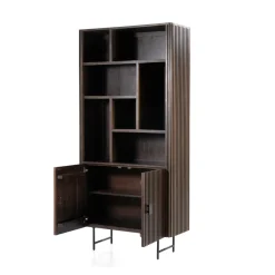 Houten boekenkast met latjes - Eleonora Remi