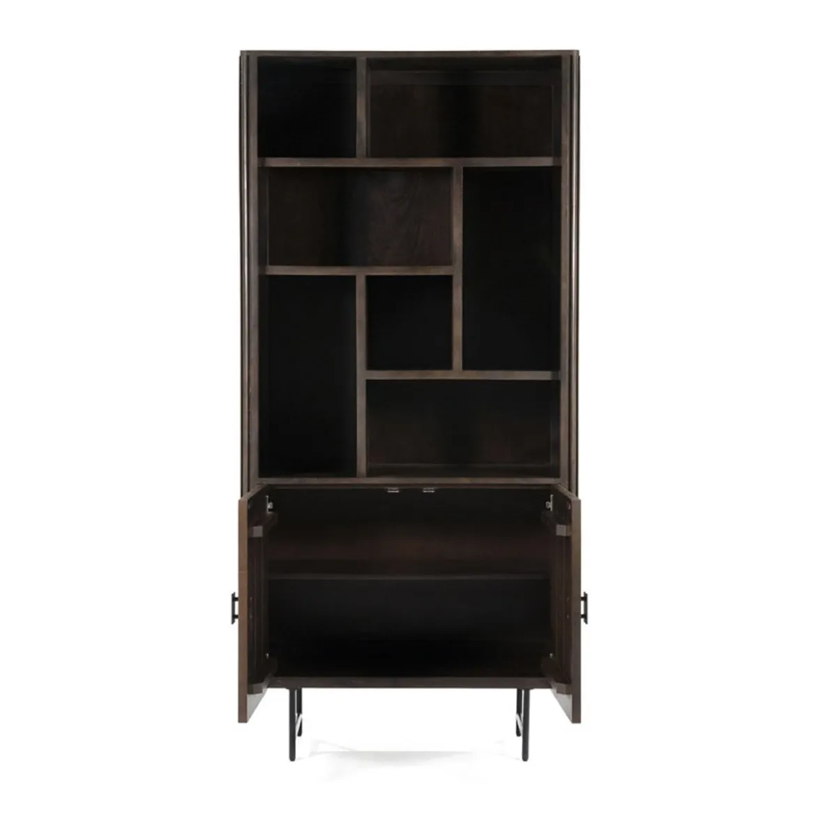 Houten boekenkast met latjes - Eleonora Remi