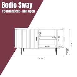 Houten dressoir - Bodio Sway