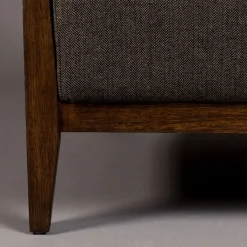 Houten fauteuil retro design - Dutchbone Duran