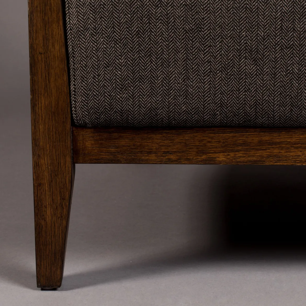 Houten fauteuil retro design - Dutchbone Duran