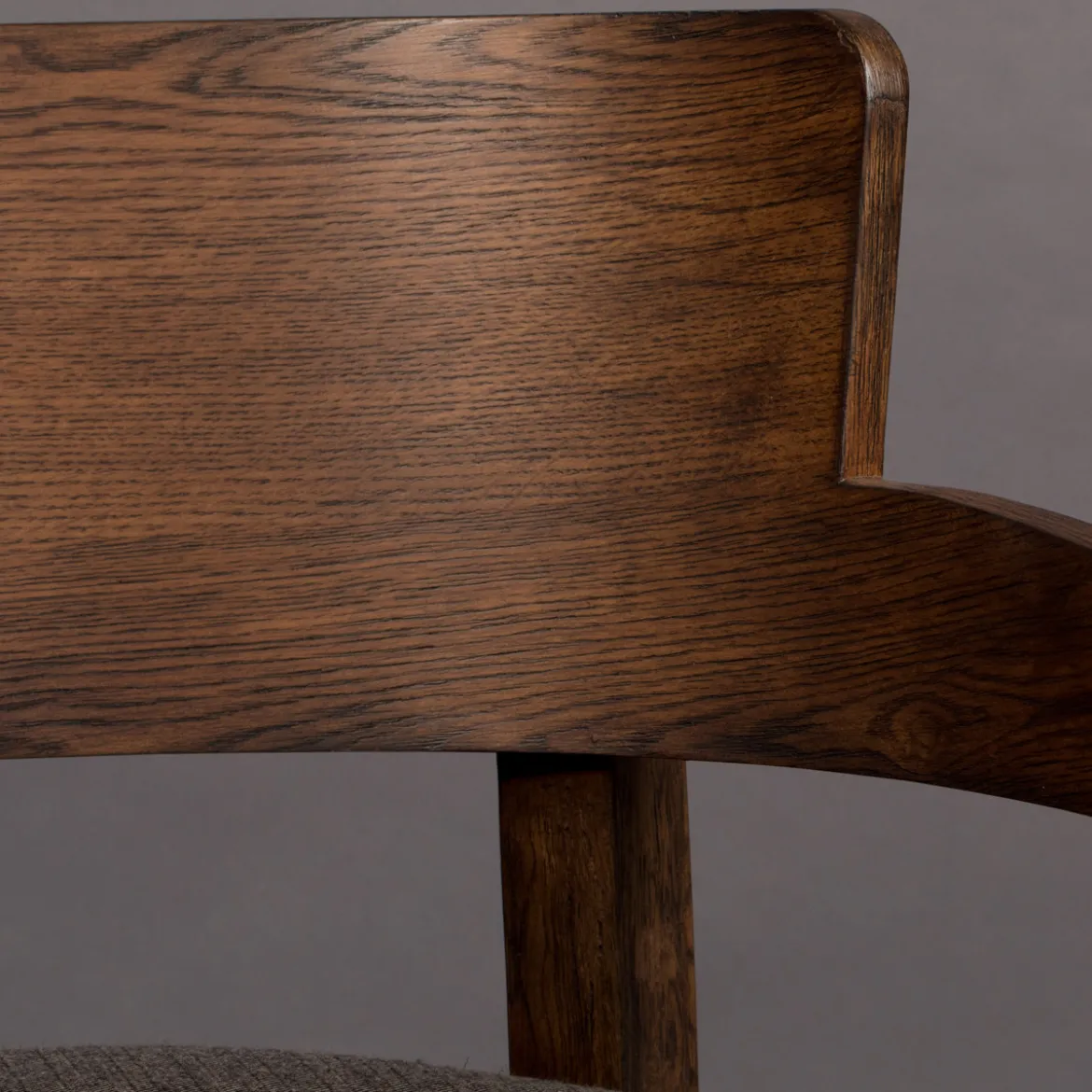 Houten fauteuil retro design - Dutchbone Duran