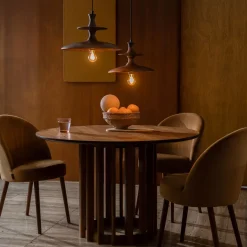 Houten hanglamp walnoot - Dutchbone Cath Walnut