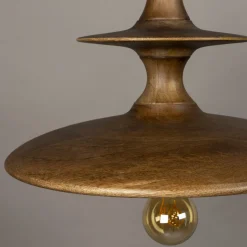 Houten hanglamp walnoot - Dutchbone Cath Walnut