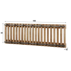 Houten kapstok met latjes - Santa Tweak