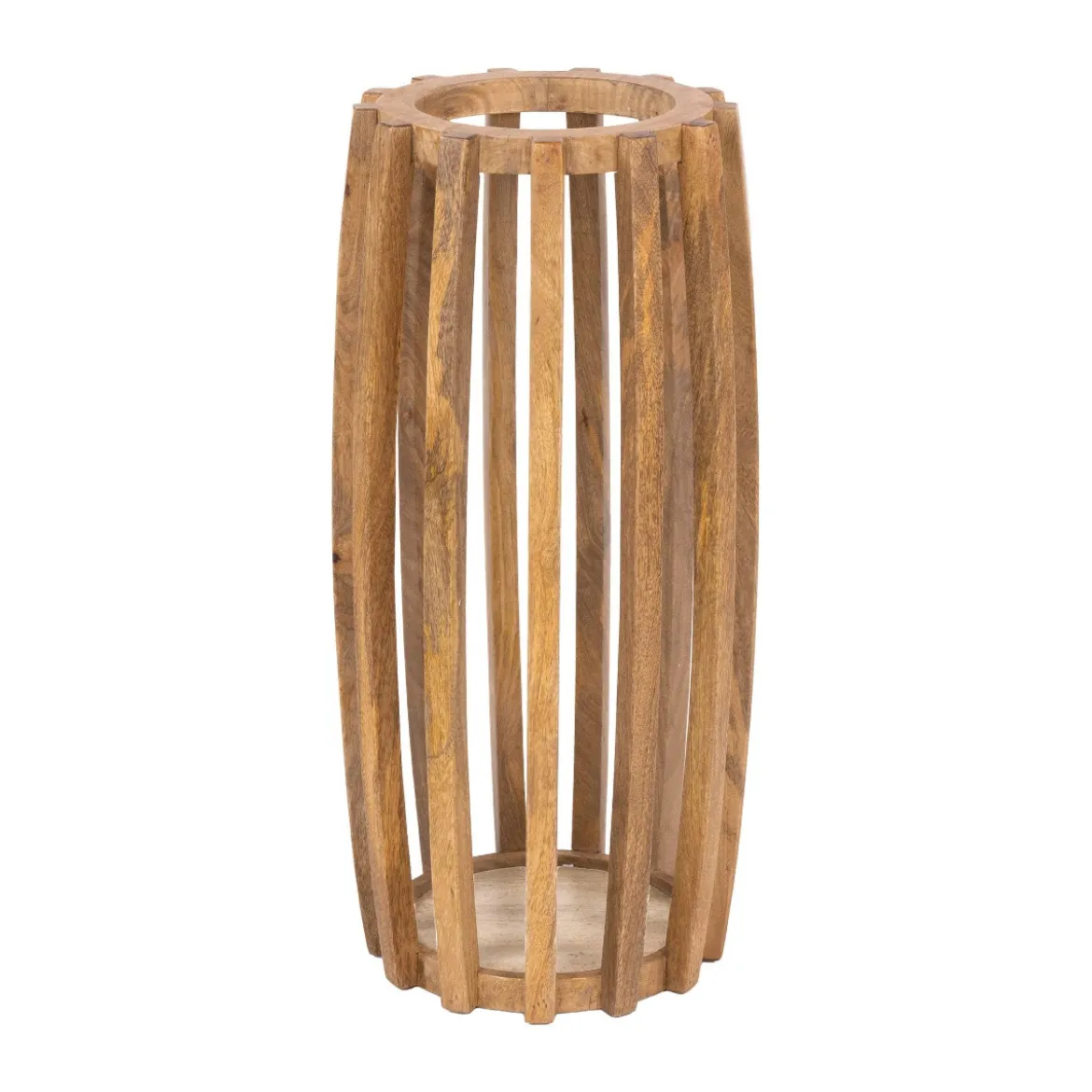 Houten paraplubak met open lattendesign - Giani Tweak