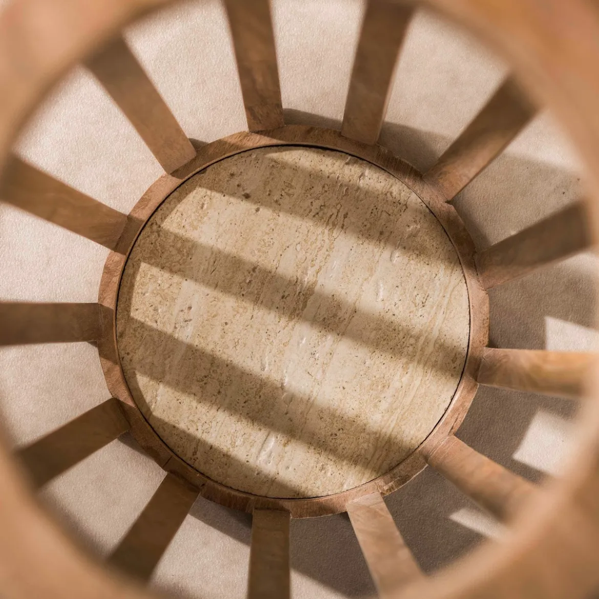 Houten paraplubak met open lattendesign - Giani Tweak