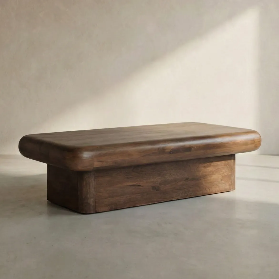 Houten salontafel met dik blad - Bodio Cooper