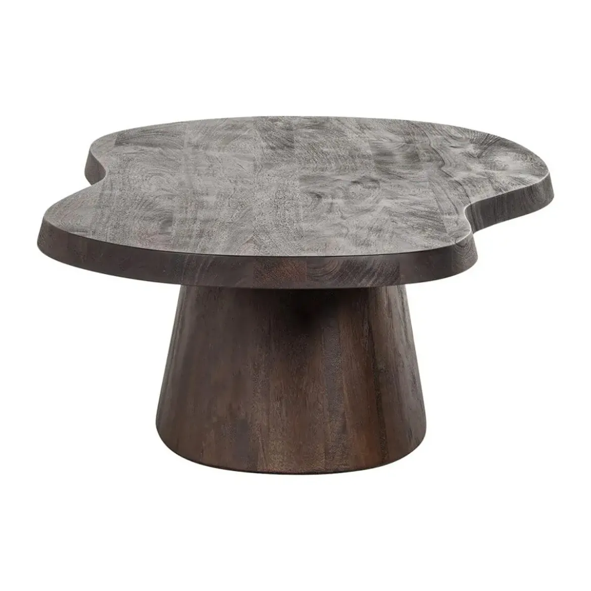 Houten salontafel organische vorm - Richmond Interiors Odile