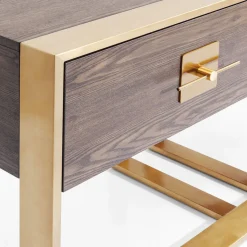 Houten sidetable met messing - Kare Design Osaka