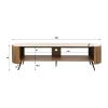 Houten TV-meubel met keramiek blad - Giani Arcus